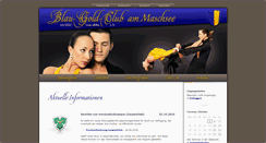 Desktop Screenshot of blau-gold-club.de
